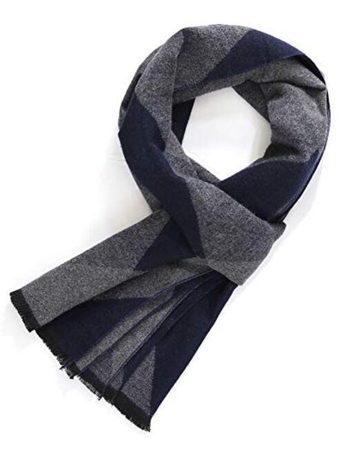 FULLRON Men Winter Scarf Soft Warm Long Scarves