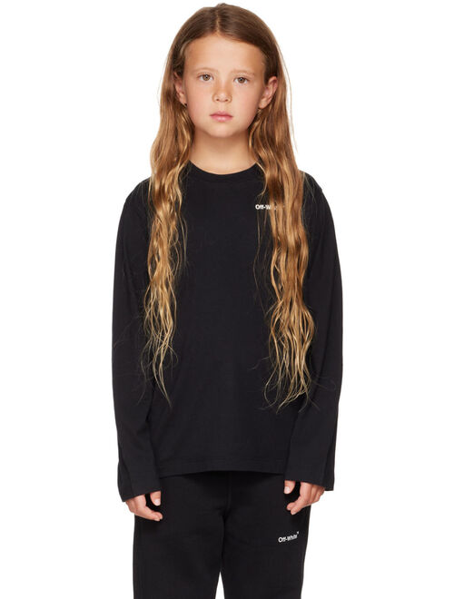 OFF-WHITE Kids Black Monster Arrow Long Sleeve T-Shirt