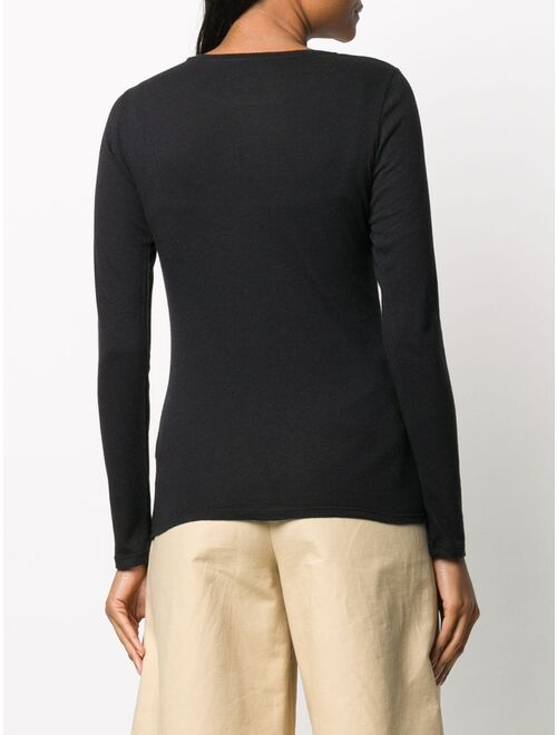 Majestic Filatures long sleeved round-neck top