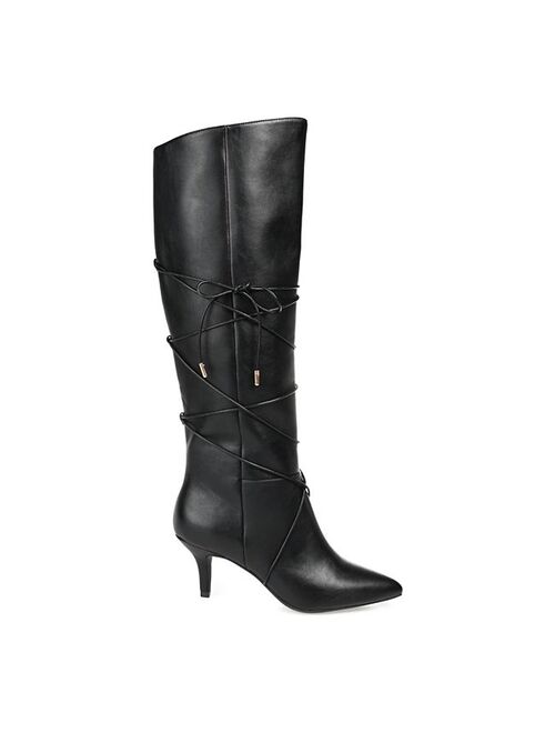 Journee Collection Kaavia Women's Bow-Detail Knee High Boots