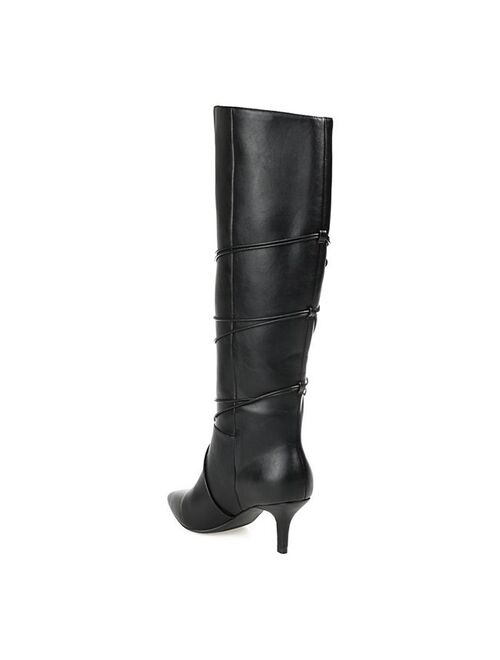 Journee Collection Kaavia Women's Bow-Detail Knee High Boots