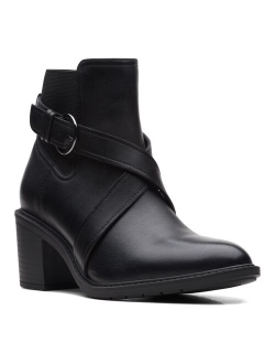 Scene Strap Women's Leather Ankle Boots