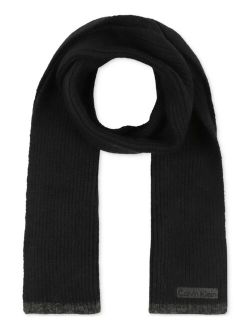 Men's Tipped Rib Logo Scarf