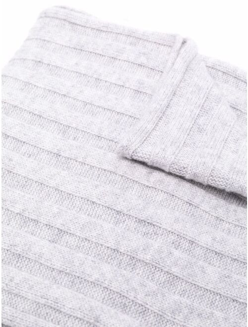 Brunello Cucinelli ribbed-knit cashmere scarf