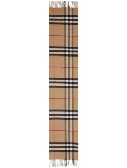 The Classic Check cashmere scarf