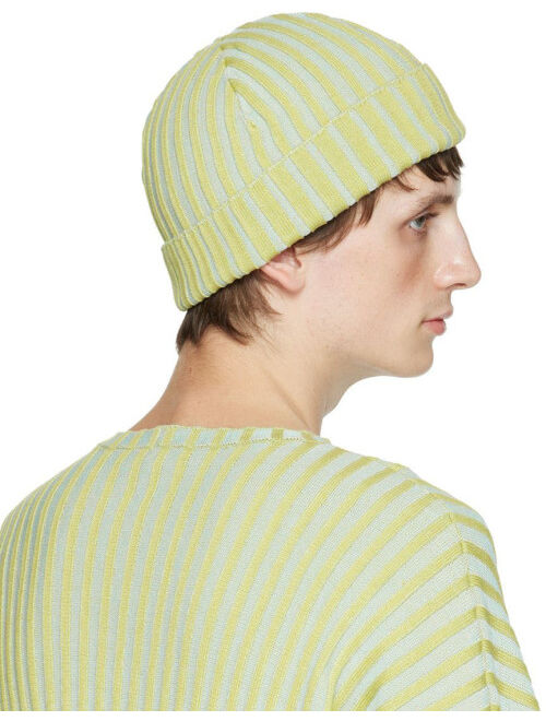 Eckhaus Latta Yellow Keyboard Beanie