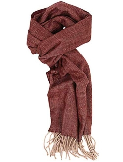 Runtlly Men's Winter Scarf Soft Classic Cashmere Feel Scarves Unisex