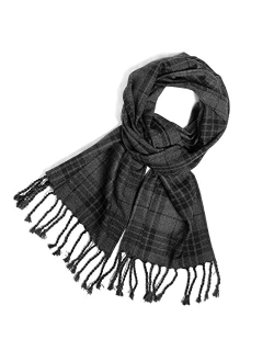 UMAM Plaid Scarf for Men and Women- 90inch, Handmade, Acrylic Wool Winter Scarf/Wedding Slash in Various Tartans