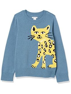 Girls and Toddlers' Pullover Crewneck Sweater