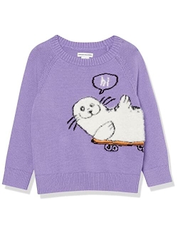 Girls and Toddlers' Pullover Crewneck Sweater