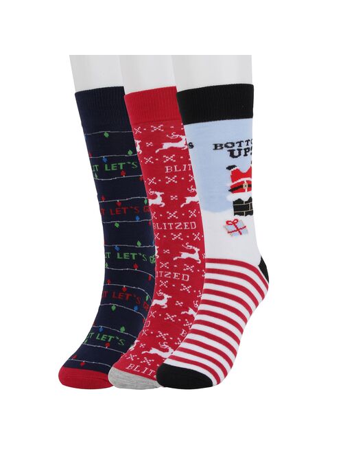 Men's Celebrate Together 3-pack Holiday Fashion Socks