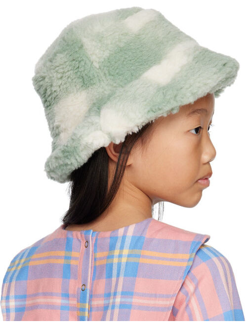 STAND STUDIO Green & Off-White Wera Bucket Hat