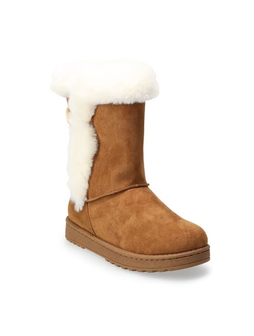 SO Abigail Women's Faux-Fur Winter Boots