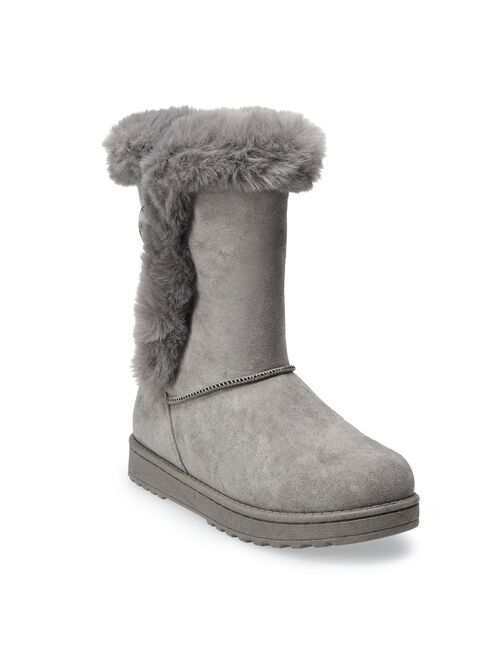 SO Abigail Women's Faux-Fur Winter Boots