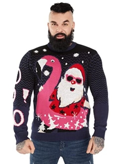 U Look Ugly Today Mens Ugly Christmas Sweater Unisex Women`s Novelty Santa Pullover for Party Fun