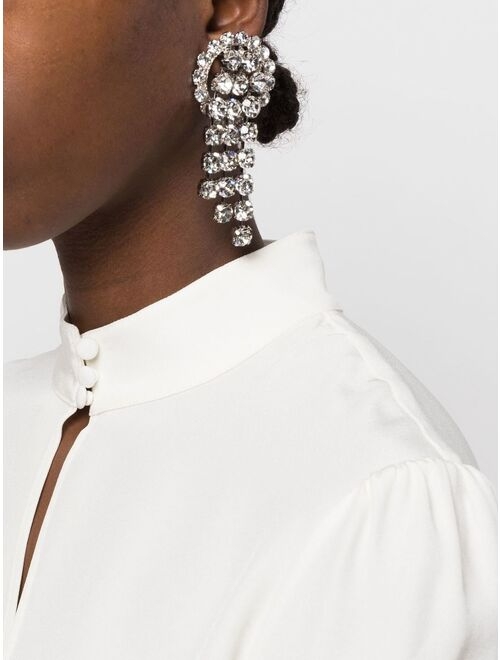 Alessandra Rich crystal-embellished earrings