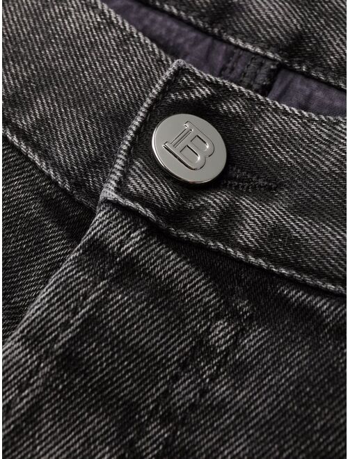 Balmain debossed-logo detail jeans