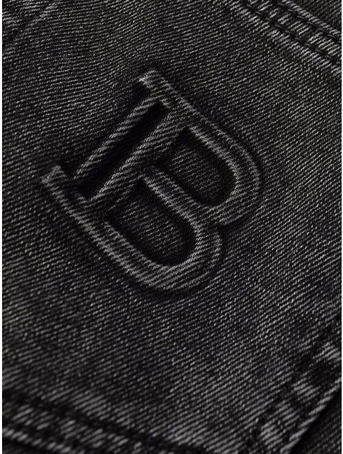 Balmain debossed-logo detail jeans