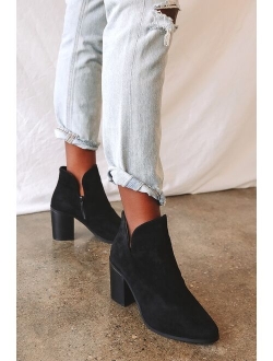 Martella Tan Suede Ankle Booties