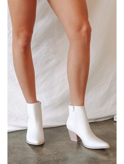 Lulus x Matisse Spirit Fawn Suede Pointed Toe Ankle Booties