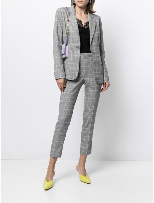 TWINSET check print blazer