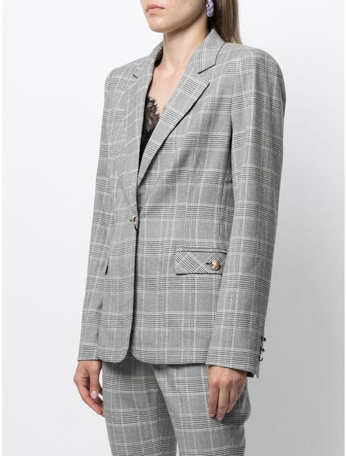 TWINSET check print blazer