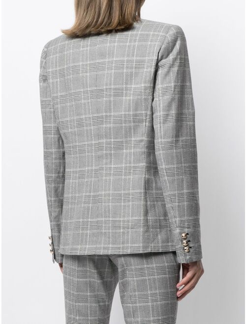 TWINSET check print blazer