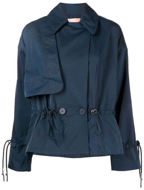 TWINSET flap trench jacket