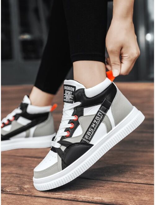 Shein Colorblock High Top Skate Shoes