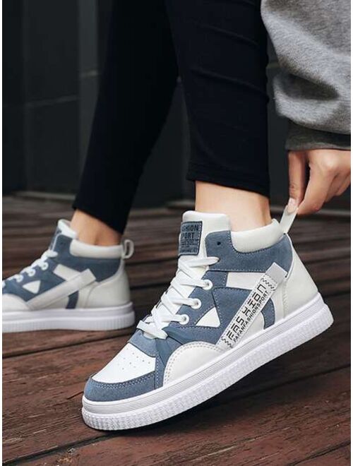 Shein Colorblock High Top Skate Shoes