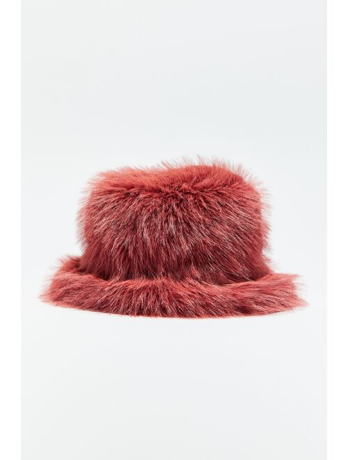 Ace Fluffy Faux Fur Bucket Hat