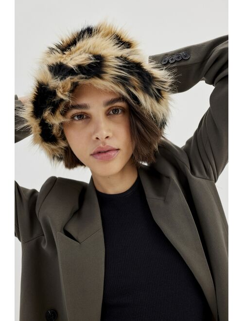 Ace Fluffy Faux Fur Bucket Hat