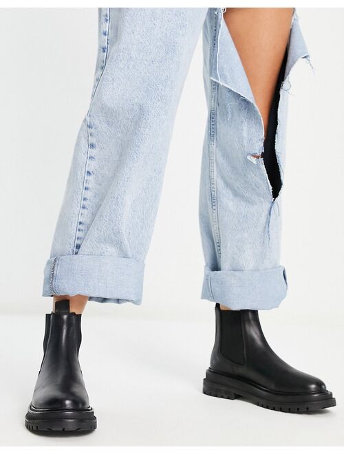 ASOS DESIGN Appreciate leather chelsea boots in black