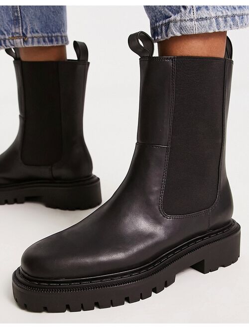 Monki chelsea boot in black