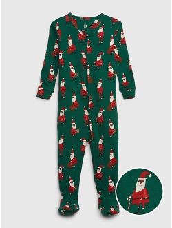 babyGap 100% Organic Cotton Santa PJ One-Piece