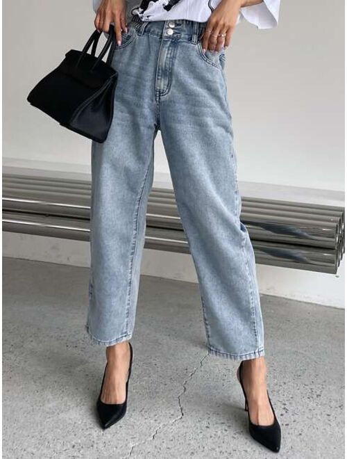 DAZY High Waist Mom Fit Jeans