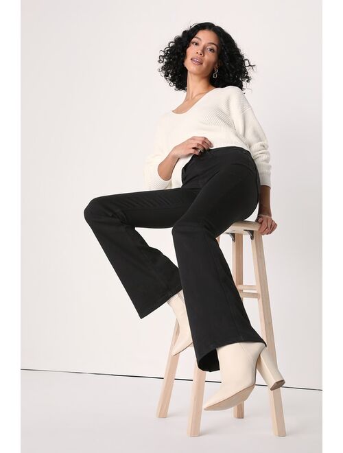 JBD Makin' It Trendy Black High Rise Flare Jeans