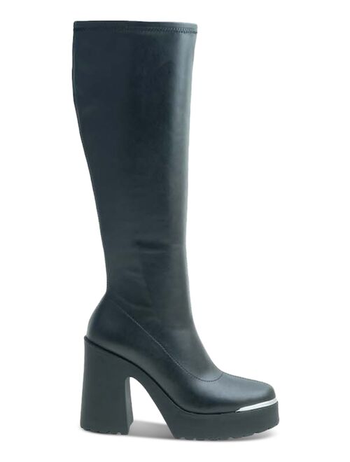 WILD PAIR Killian Block-Heel Riding Boots, Created for Macy's