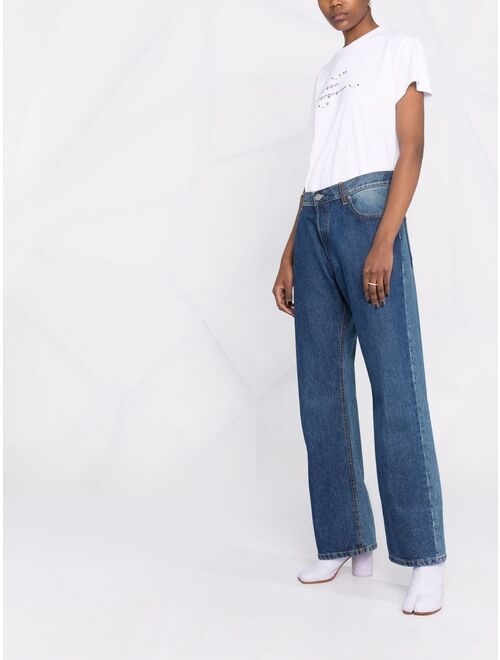 Maison Margiela two-tone oversize jeans