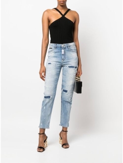 Philipp Plein Distressed Mom jeans