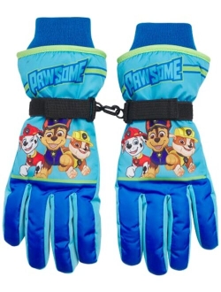 Nickelodeon Boys' Paw Patrol Ski Gloves - Marshall, Chase, Rubble Ski Gloves or Mittens (2T-7)