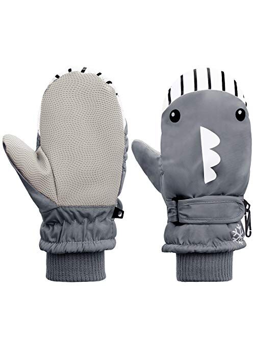 American Trends Toddler Mittens Winter Snow Glove waterproof mitten Warm Fleece Kid Ski Gloves for Boys Girls