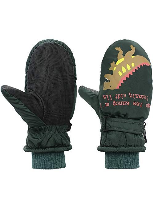 American Trends Toddler Mittens Winter Snow Glove waterproof mitten Warm Fleece Kid Ski Gloves for Boys Girls