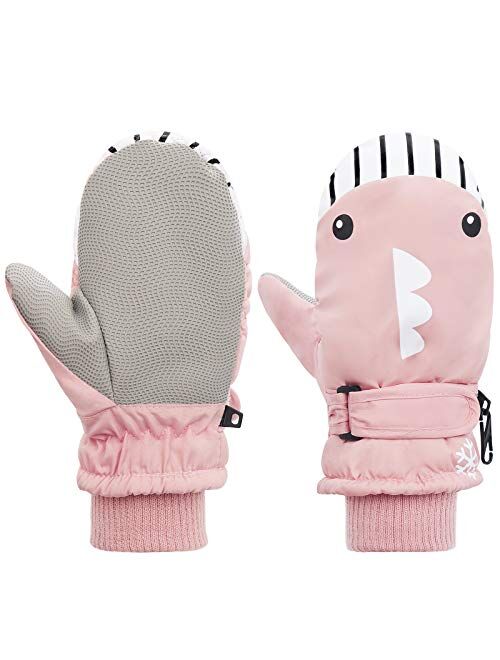 American Trends Toddler Mittens Winter Snow Glove waterproof mitten Warm Fleece Kid Ski Gloves for Boys Girls