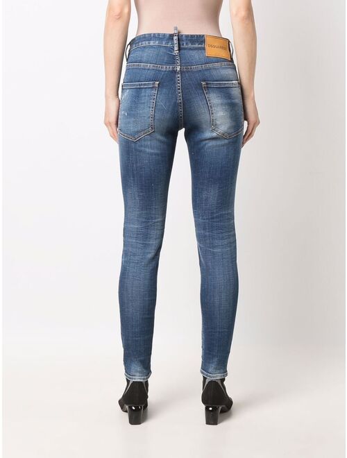 Dsquared2 stonewashed skinny jeans