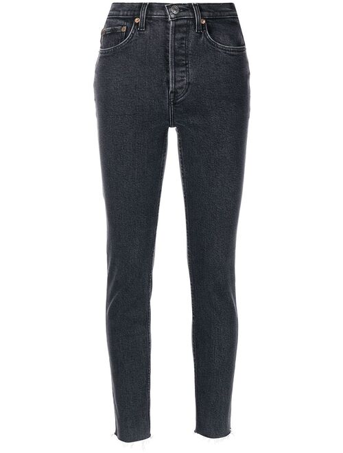 RE/DONE comfort-stretch ankle crop jeans