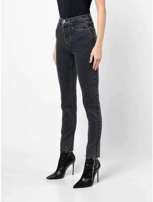 RE/DONE comfort-stretch ankle crop jeans