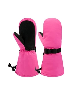 Bavst Winter Kids Waterproof Gloves for Boys Girls Snow Ski Toddler Baby Mittens Outdoor for Infant Teens 1-5T