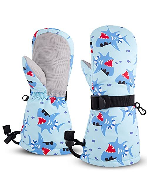 GAP Bavst Winter Kids Waterproof Gloves for Boys Girls Snow Ski Toddler Baby Mittens Outdoor for Infant Teens 1-5T