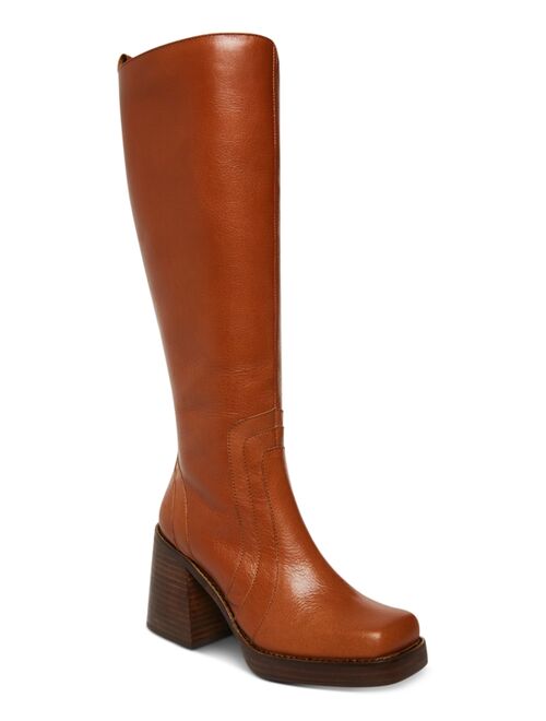 STEVE MADDEN Women's Andiee Stacked Wooden Platform Boots